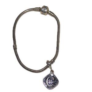Pandora Bracelet Silver 925 With "C" Charm